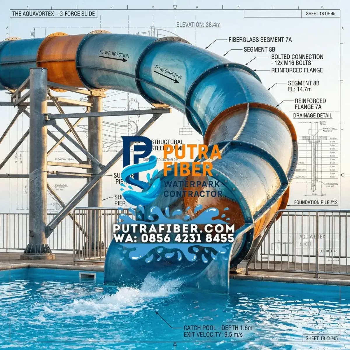 Berbagai jenis wahana perosotan fiberglass waterboom dari <a href=