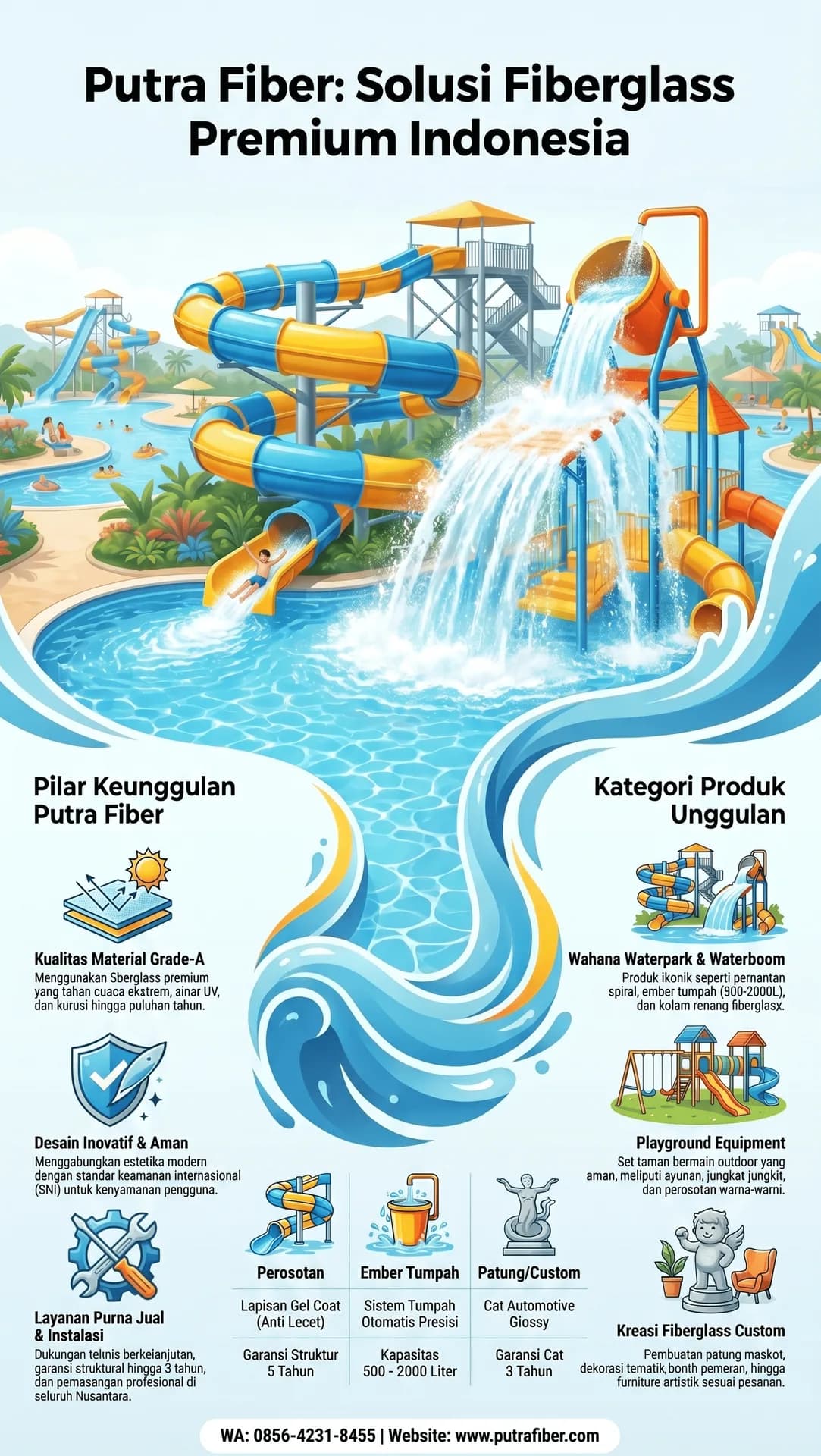 katalog produk fiberglass langsung dari pabrik putra fiber